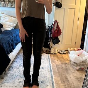 Retrofête Black Leather Pants